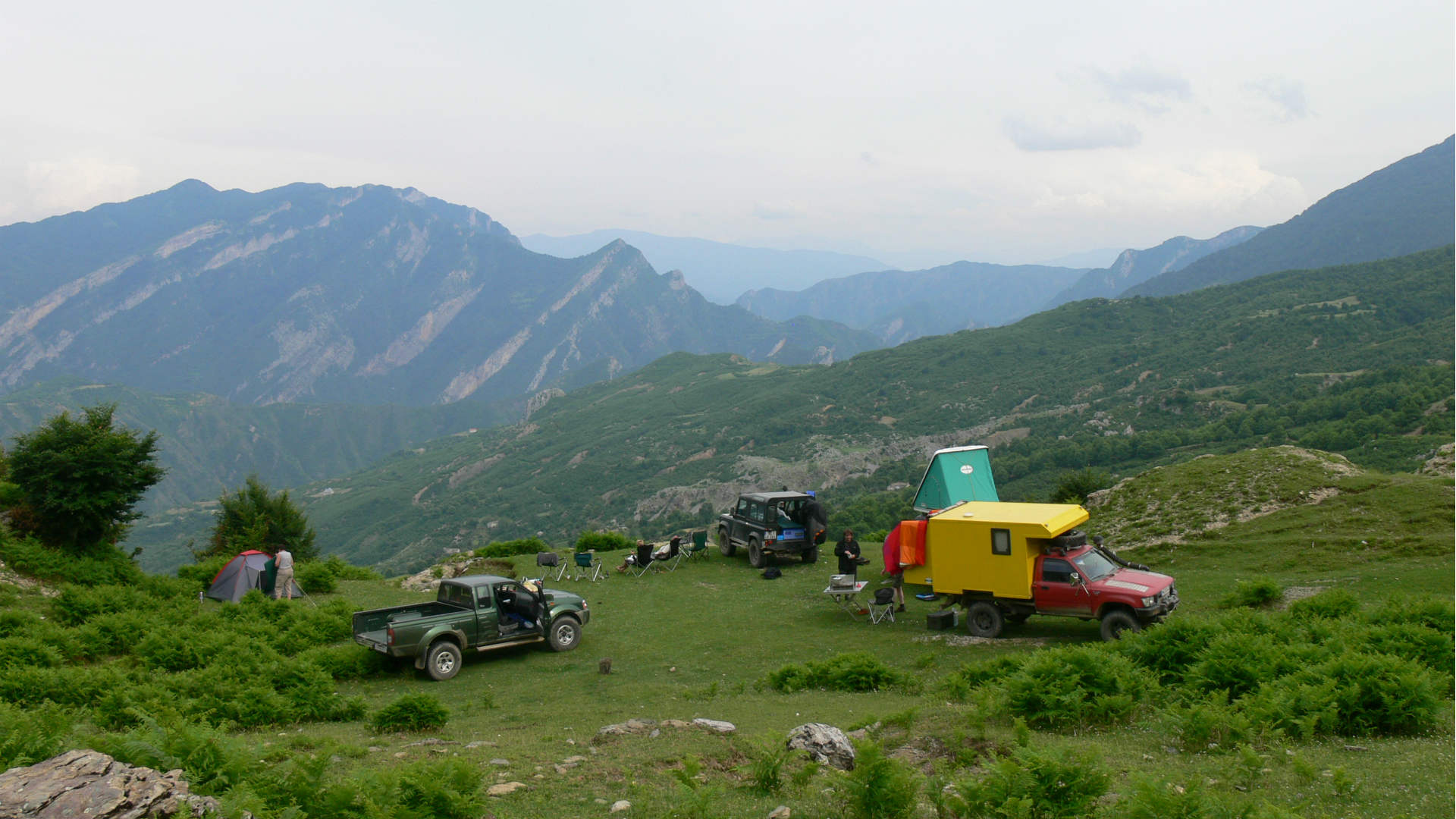 Camp in den Bergen Albanien Adventure Offroad
